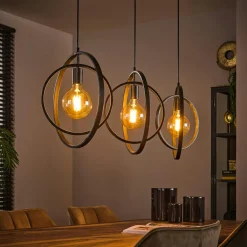 Univers Déco·Vintage|Ampoules| Ampoule globe 12,5 cm ambré LED filament lumière chaude (E27)