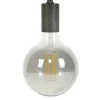 Ampoules| Ampoule globe 12,5 cm gris fumé LED filament (E27)