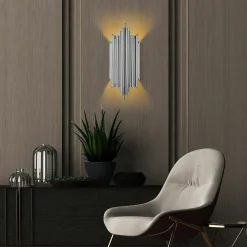 Appliques|SFAX Applique design noire, structure graphique en tubes