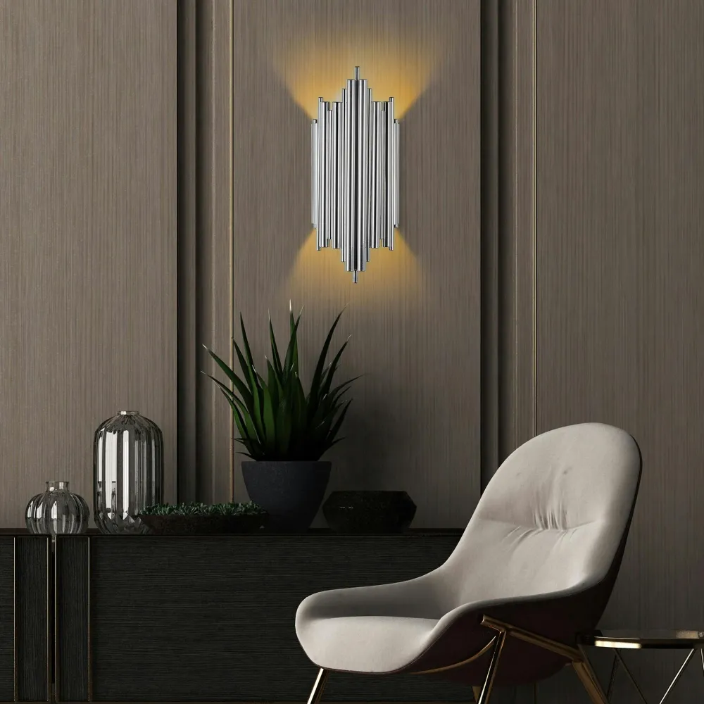 Appliques|SFAX Applique design noire, structure graphique en tubes