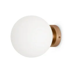 Appliques|DELTONA Applique globe verre dépoli - noir & blanc, 15 cm