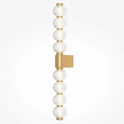 Appliques|BELLA Applique moderne - barre de perles ciselées en verre