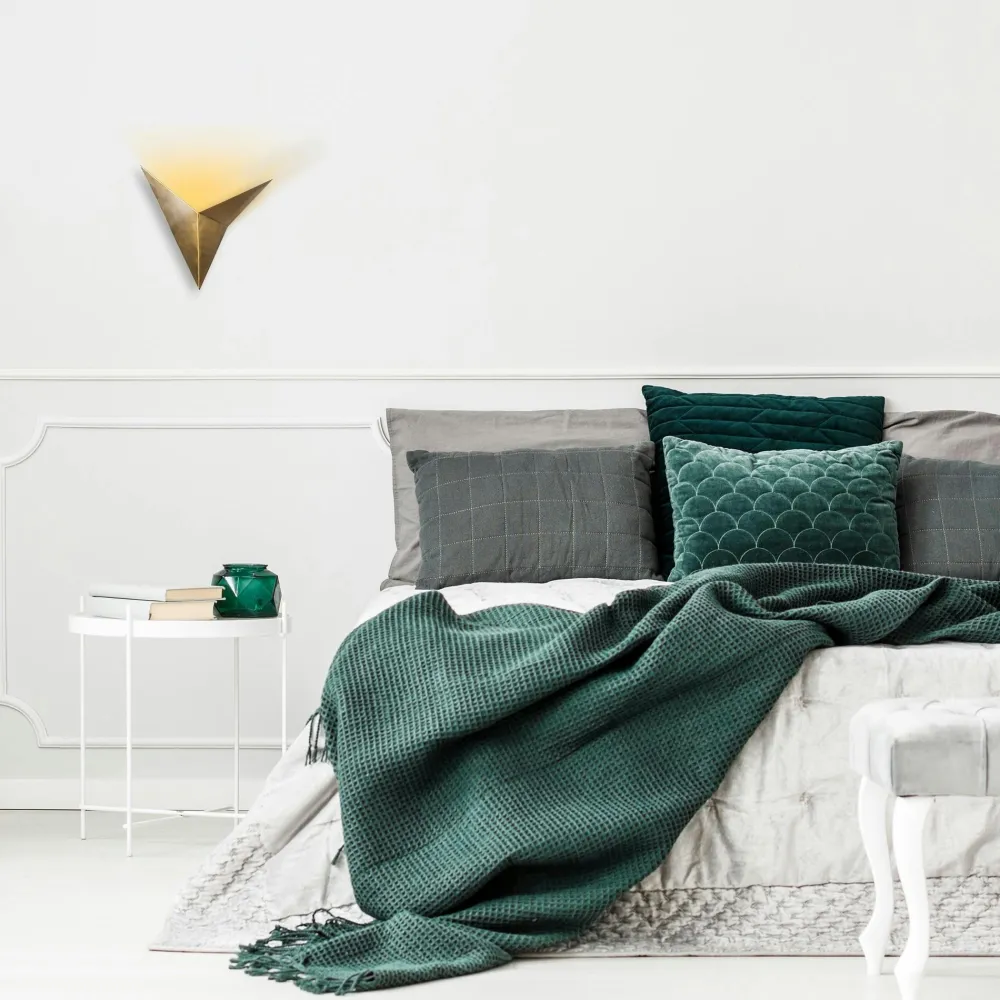 Appliques|SFAX Applique murale design noire, origami triangulaire