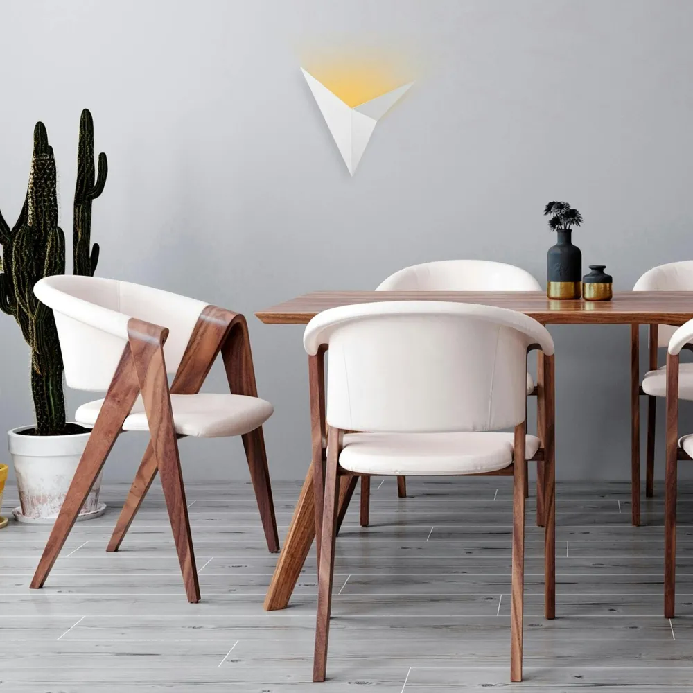 Appliques|SFAX Applique murale design noire, origami triangulaire