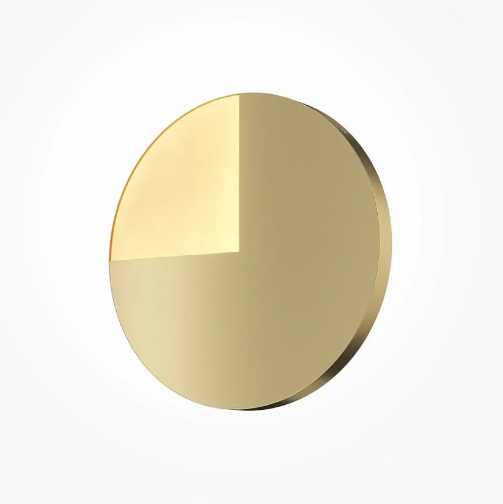 Appliques|LAUREL Applique murale moderne à cadran doré ⌀45 cm