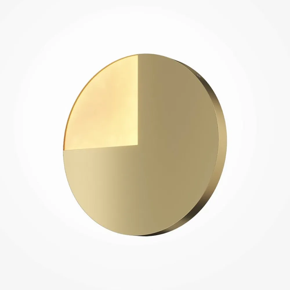 Appliques|LAUREL Applique murale moderne à cadran doré ⌀18,4 cm