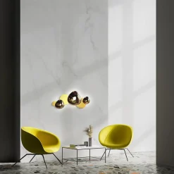 Appliques|ELY Applique murale moderne, galets dorés brillants et mats