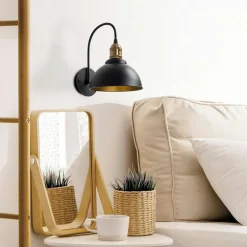 Appliques|SILE Applique murale vintage dorée, douille décorative