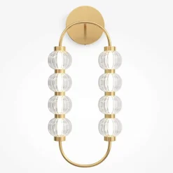 Appliques|BELLA Applique rétro - perles ciselées en verre sur cadre ovale