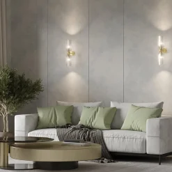 Appliques|YUMA Applique rétro en verre - forme soleil stylisé