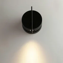 Appliques|MESA Applique murale noire design – bloc rond orientable 