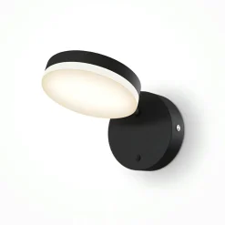 Appliques|OCALA Applique murale orientable noire – forme ronde 