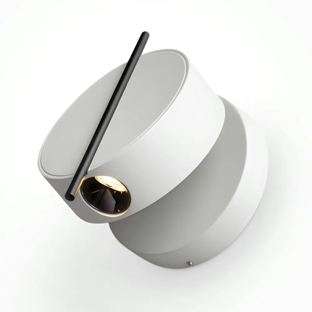 Appliques|MESA Applique murale blanche design – bloc rond orientable