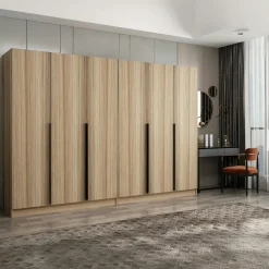 Armoires En Bois|Meubles De Chambre·Dressings|BYRON Armoire penderie 2 portes effet bois L.180 cm