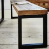 Univers Déco·Loft Industriel|Bancs Industriels|BRISBANE Banc 140 cm bois recyclé pieds métal
