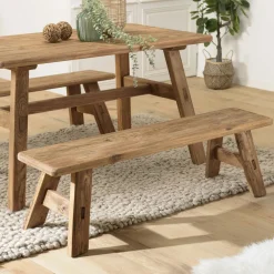 Univers Déco·Maison De Campagne|DENVER Banc en bois recyclé 140 cm style campagne