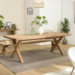 Univers Déco·Maison De Campagne|DENVER Banc en bois recyclé 140 cm style campagne