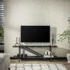 Meubles Tv Industriels|Meubles Tv En Bois|RALF Banc tv moderne 2 niveaux 140 cm