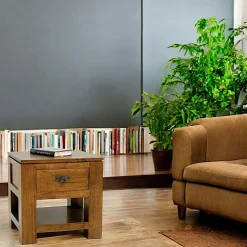 Bibliothèques En Bois|Bibliothèques En Bois|Bisho Bibliothèque coloniale Teck Miel 6 tiroirs