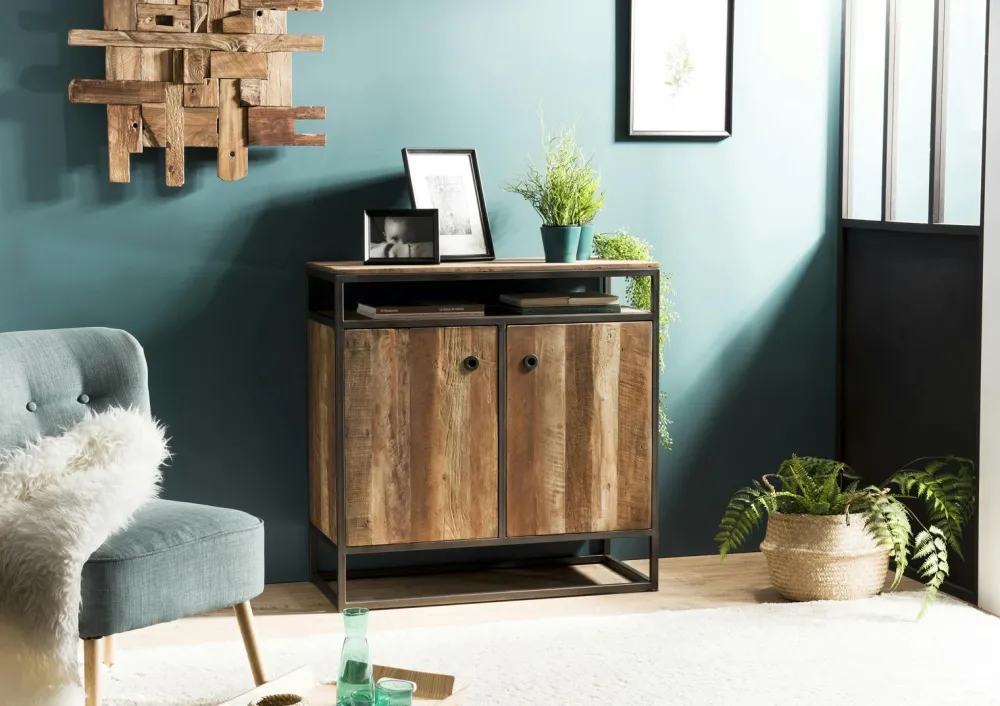 Bibliothèques En Bois|Bibliothèques En Bois|Swing Bibliothèque salon teck recyclé