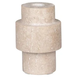 Objets Décoration·Lanternes / Photophores| Bougeoir en travertin naturel (lot de 2) - style contemporain