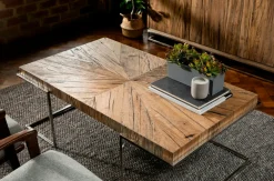 Bouts De Canapé En Métal|Bouts De Canapé En Bois|RIVERSIDE Bout de canapé bois de chêne acier