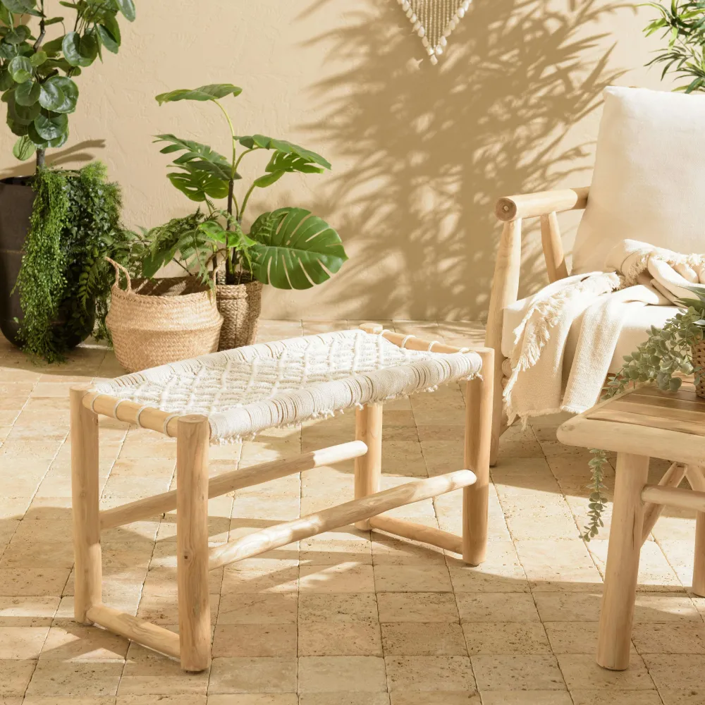 Bouts De Canapé En Bois|Bouts De Canapé En Métal|OKA Bout de canapé chêne massif