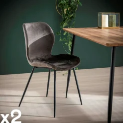 Univers Déco·Design Contemporain|OTTAWA Bout de canapé design en céramique noire marbrée