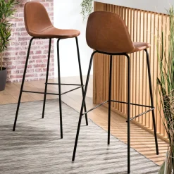 Bouts De Canapé En Bois|Melbourne Bout de canapé en bois acacia – pied conique (lot de 2)