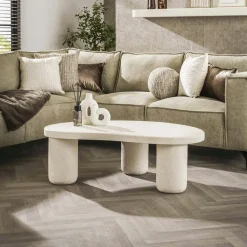 Bouts De Canapé En Bois|Melbourne Bout de canapé en bois acacia – pied conique (lot de 2)