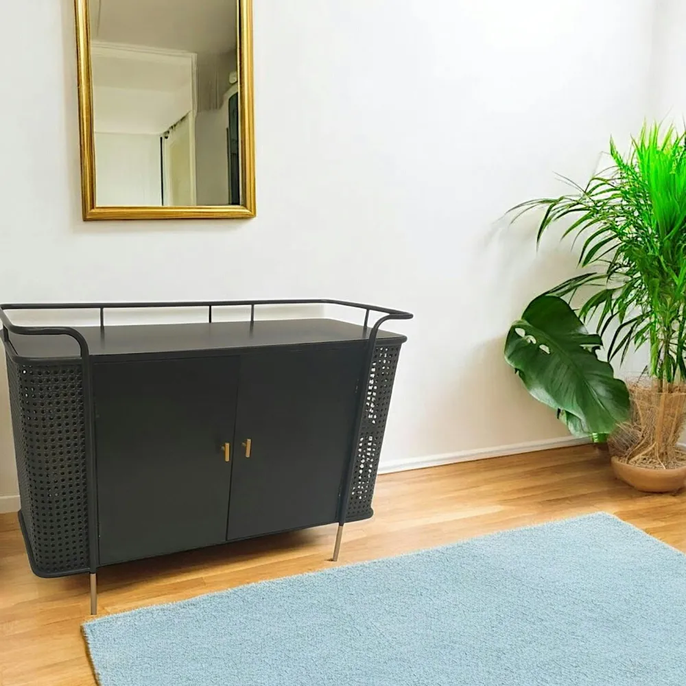 Buffets Industriels|Buffets Industriels|Atelier Buffet 2 portes en métal noir