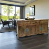 Buffets En Bois|Buffets En Bois|Maori Buffet 3 tiroirs 4 portes hévéa 135cm