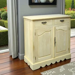 Buffets En Bois|Buffets En Bois|Tradition Buffet bas Hévéa 2 portes, 2 tiroirs 94x46x98cm
