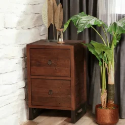 Buffets Industriels|Buffets Industriels|SAMOA Buffet bois brun recyclé