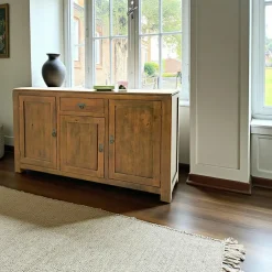 Buffets Contemporains|Buffets Contemporains|Helena Buffet bois exotique hévéa 160cm