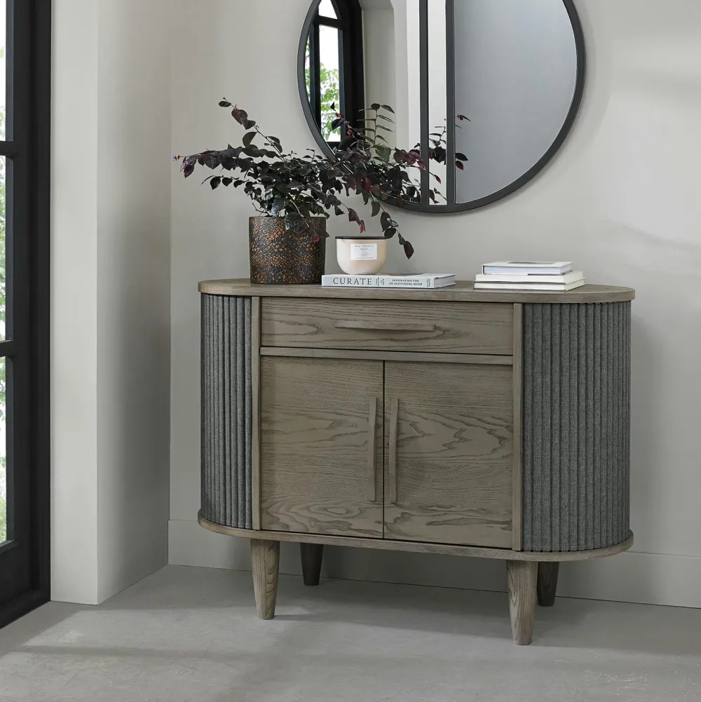 Buffets Contemporains|Buffets Contemporains|HOUSTON Buffet en bois avec accordéon 165 cm