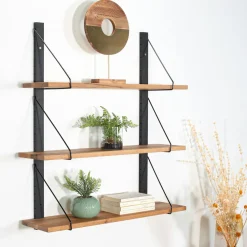 Buffets Contemporains|Buffets Contemporains|FAGA Buffet en bois recyclé FSC 3 portes motif chevron