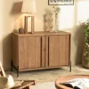 Buffets Contemporains|Buffets Contemporains|Swing Buffet en teck recyclé 2 portes bois massif 101 cm