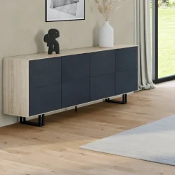 Univers Déco·Design Contemporain|Vaisseliers Contemporains|ZONZA Buffet haut en chêne blanc