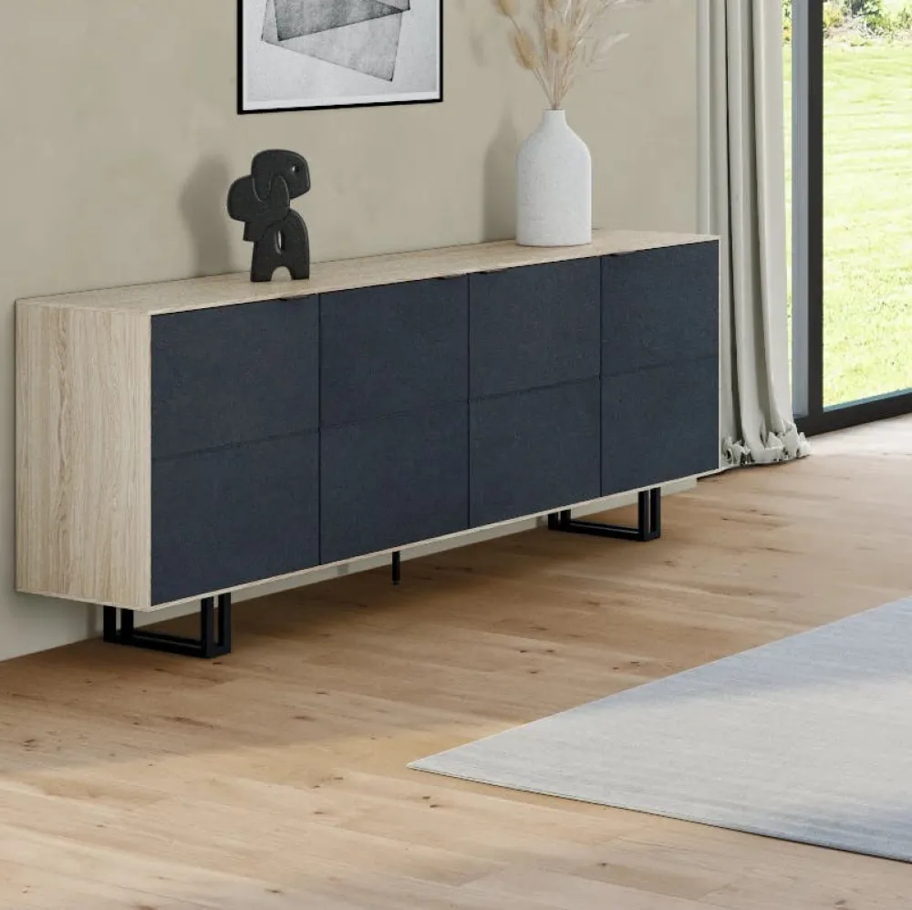 Univers Déco·Design Contemporain|Vaisseliers Contemporains|ZONZA Buffet haut en chêne blanc