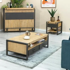 Buffets Industriels|Buffets Industriels|Brooklyn Buffet industriel bois métal boulons