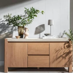 Buffets Contemporains|Buffets Contemporains|TREVI Buffet moderne 2 portes, 2 tiroirs