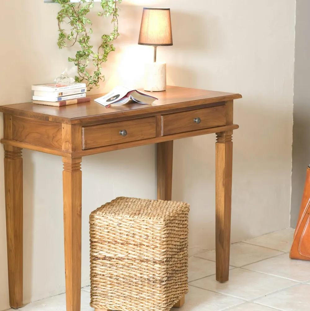 Univers Déco·Globe-Trotter|Buffets En Teck|Bisho Buffet salon exotique bois de teck petit modèle