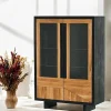 Vaisseliers Contemporains|Vaisseliers Contemporains|FAIRLIE Buffet vitrine en bois