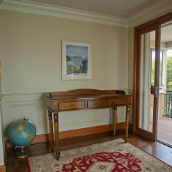 Bureaux En Bois|Tradition Bureau 3 tiroirs hévéa 120x40x84cm