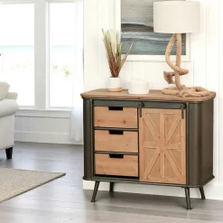 Bureaux En Bois|Bisho Bureau colonial 5 tiroirs Teck Miel 120cm