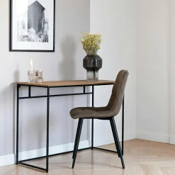 Bureaux En Bois|TALLINN Bureau console en bois clair - design minimaliste