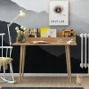 Bureaux En Bois|MARFA Bureau d'appoint console effet chêne - avec niche