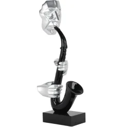 Bureaux En Bois|ANZIO Bureau en bois foncé et verre noir - style moderne