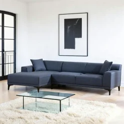 Canapés En Tissu|Canapés 2 Places|ORSAY Canapé 2 places brun taupe - accoudoirs larges